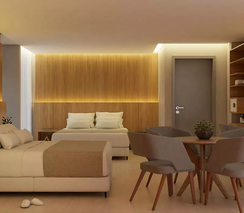 BA'RA Hotel tem suítes modernas