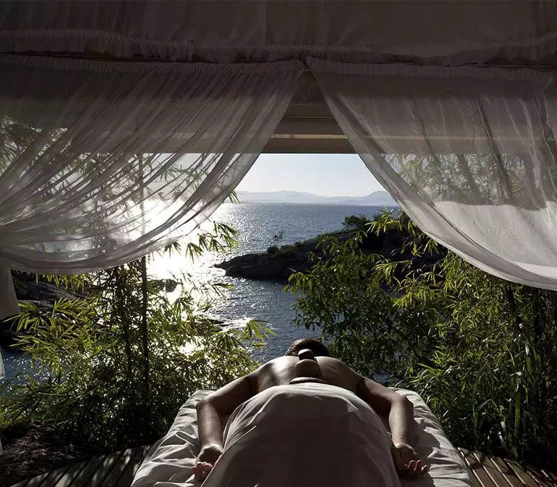 Ponta dos Ganchos spa com vista para a natureza