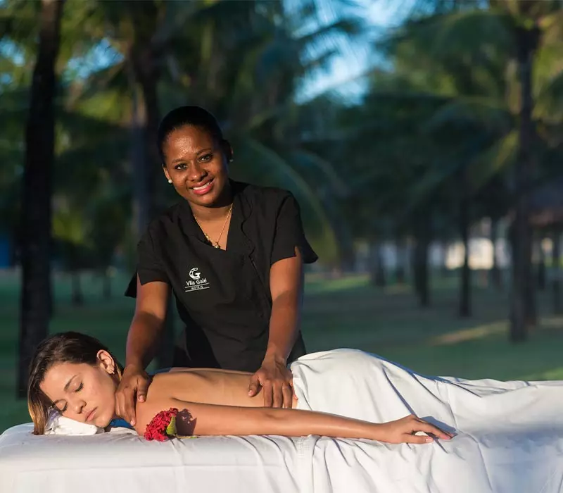 O Spa Satsanga do Vila Galé Marés na Bahia.